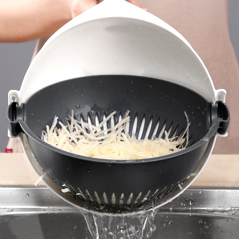 9-in-1 Vegetable Slicer with Drain Basket