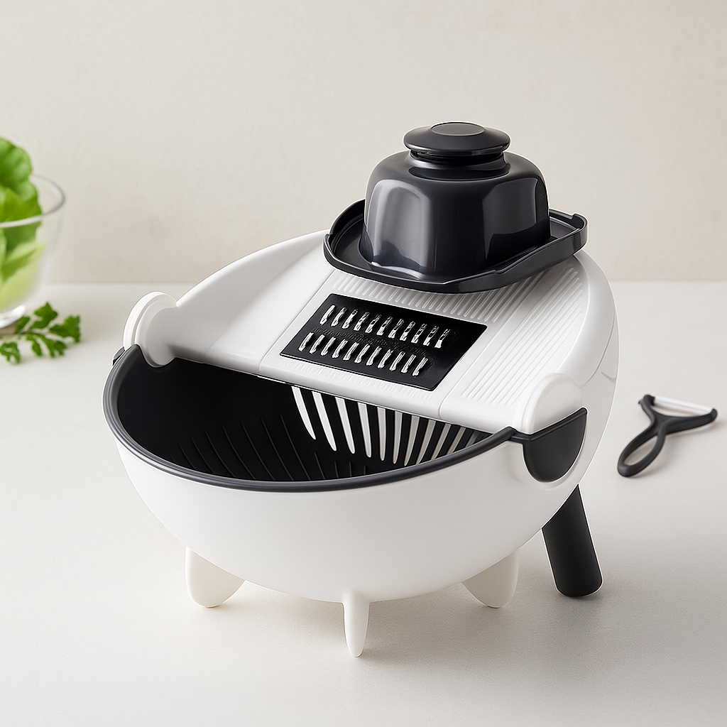 9-in-1 Vegetable Slicer with Drain Basket