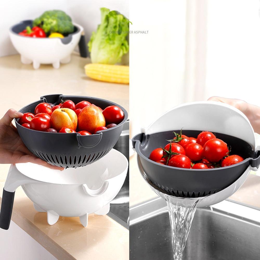 9-in-1 Vegetable Slicer with Drain Basket