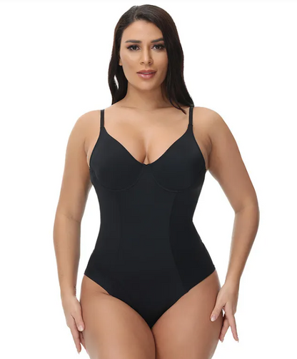 Women's Seamless Shapewear Bodysuit Tummy Control Body Shaper Waist Defining Body Suit
