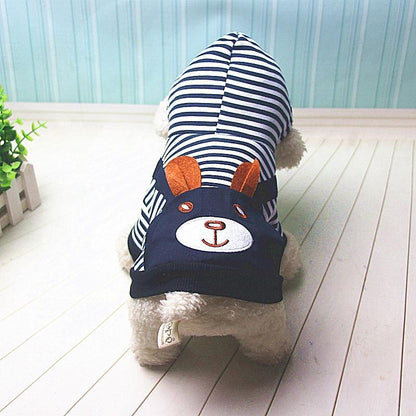 Striped Dog Hoodie