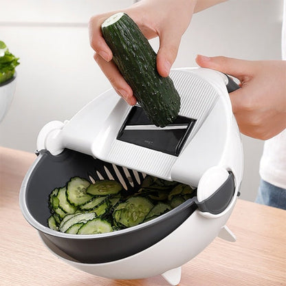 9-in-1 Vegetable Slicer with Drain Basket