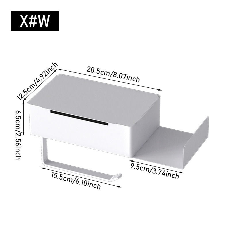 Carbon steel Non Perforated Toilet Paper Holder