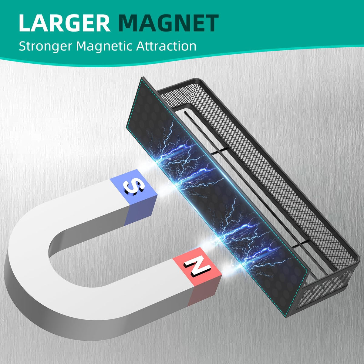 Metal Magnetic Spice Rack for Refrigerator
