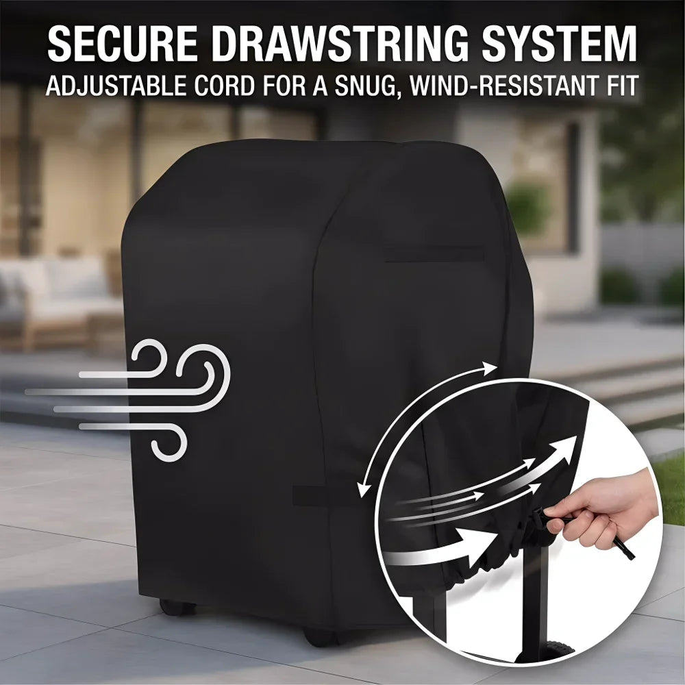 Gas Grill Cover, Waterproof Anti-UV Fade Resistant BBQ Cover