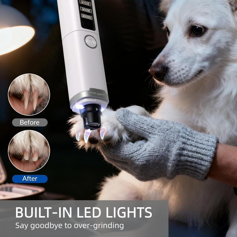 Electric Pet Nail Grinder With LED Light
