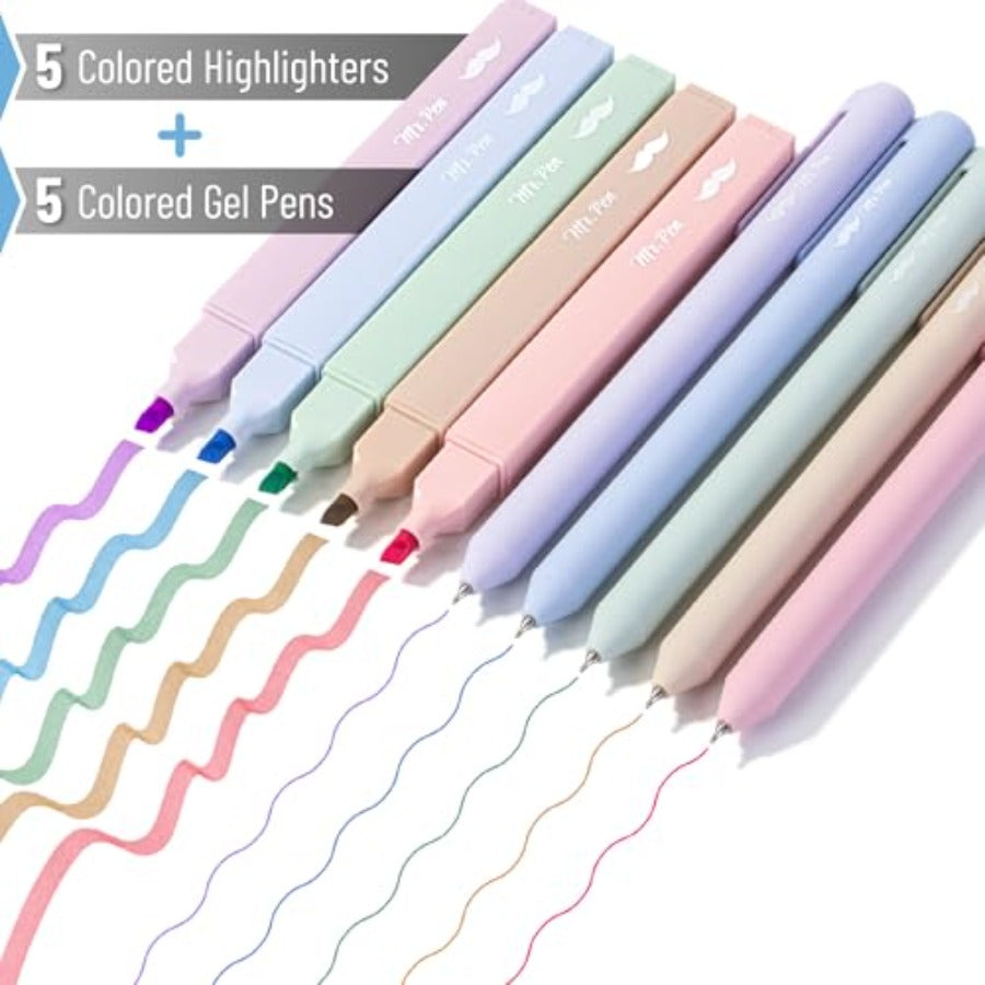 Aesthetic Highlighters and Gel Pens