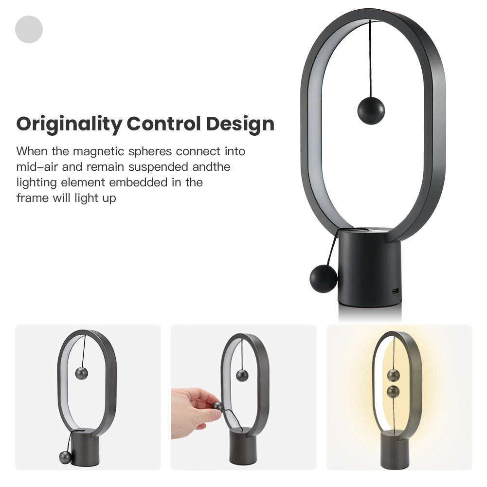 Magnetic Lamp - USB-Powered LED Table Lamp with Floating Design