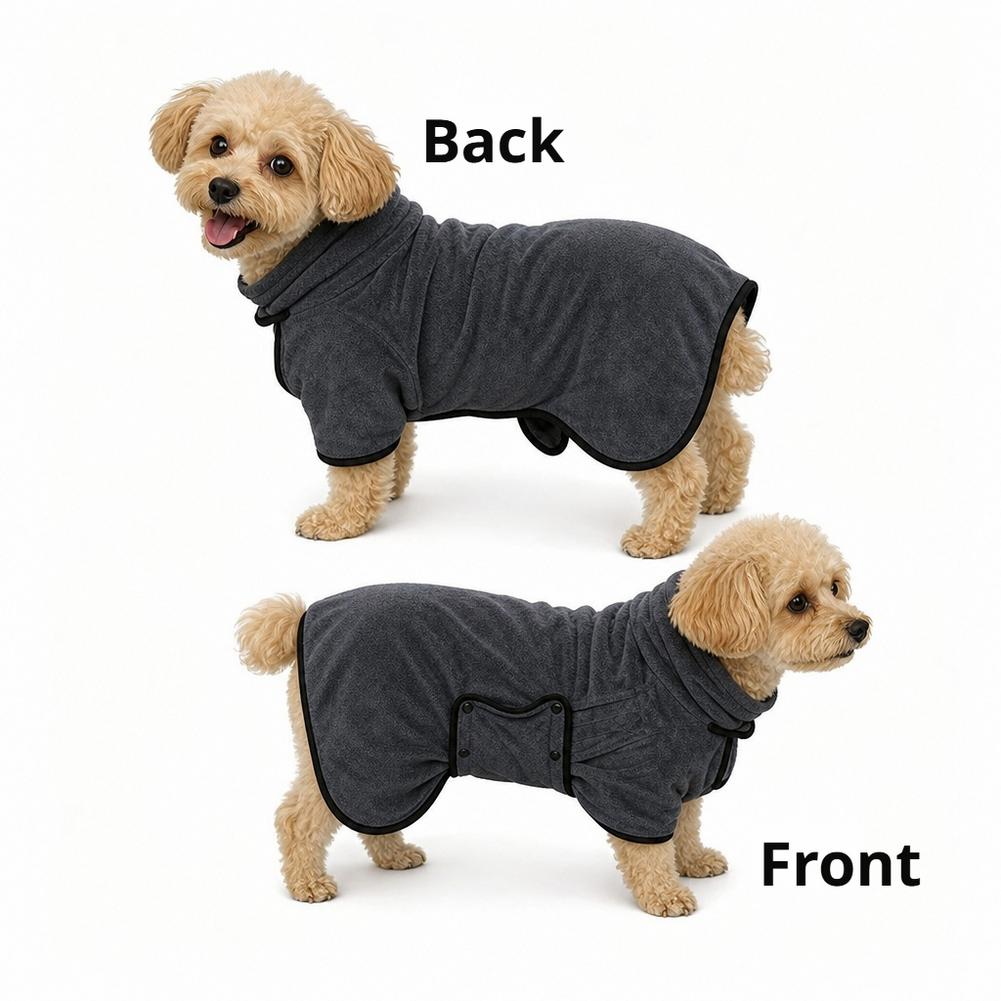 Dry Dog Bathrobe Super Absorbent Adjustable