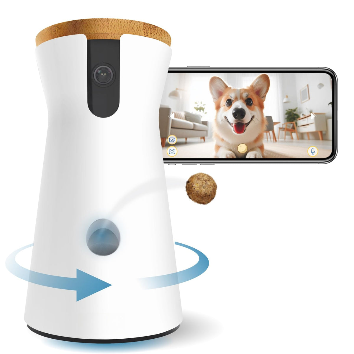 Smart Pet Camera with Treat Dispenser