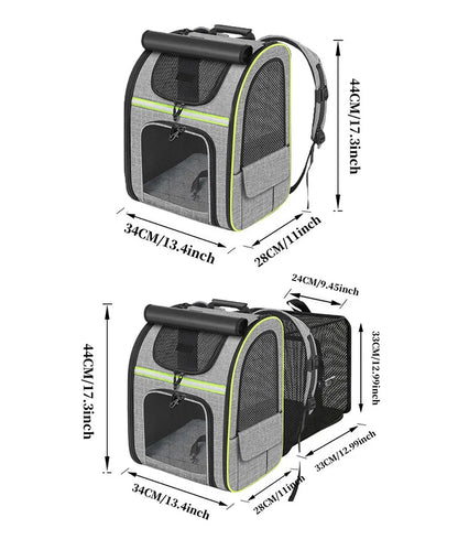 Cat/Dog Carrier Backpack Expandable Large Portable Breathable Rucksack
