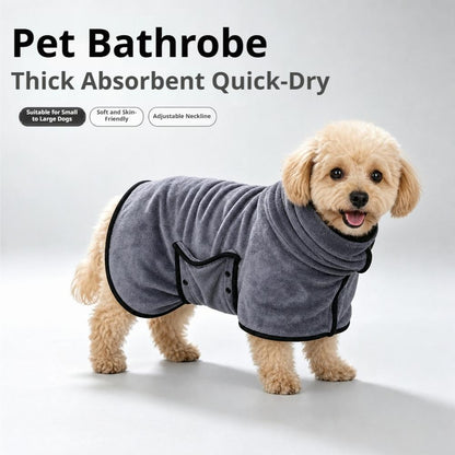 Dry Dog Bathrobe Super Absorbent Adjustable