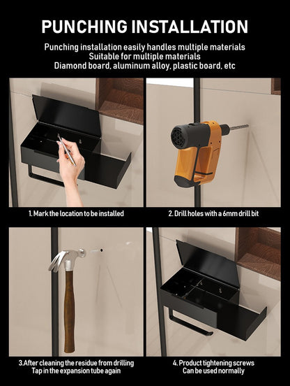 Carbon steel Non Perforated Toilet Paper Holder