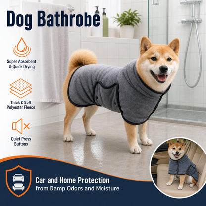 Dry Dog Bathrobe Super Absorbent Adjustable