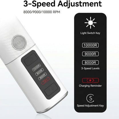 Electric Pet Nail Grinder With LED Light