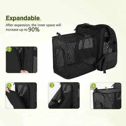 Cat/Dog Carrier Backpack Expandable Large Portable Breathable Rucksack