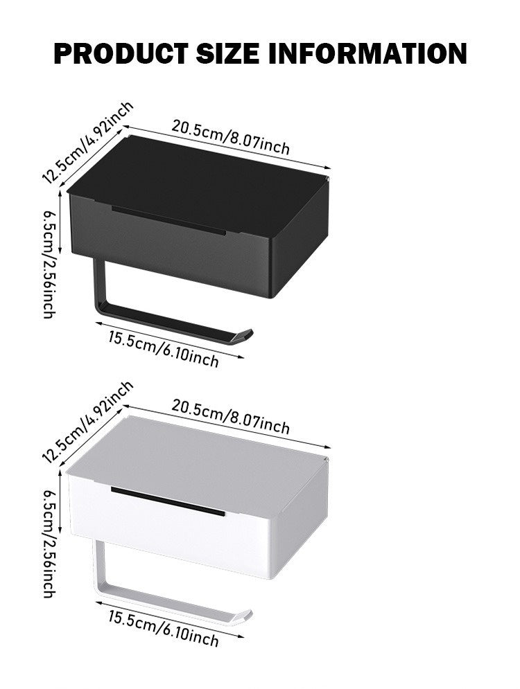 Carbon steel Non Perforated Toilet Paper Holder
