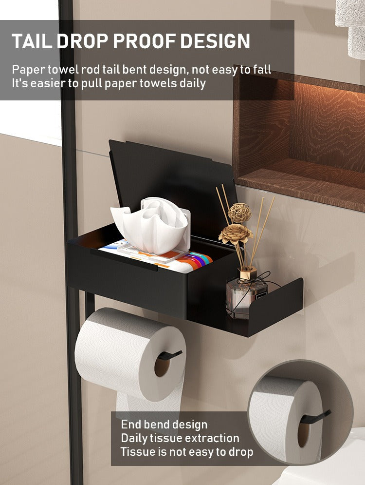 Carbon steel Non Perforated Toilet Paper Holder