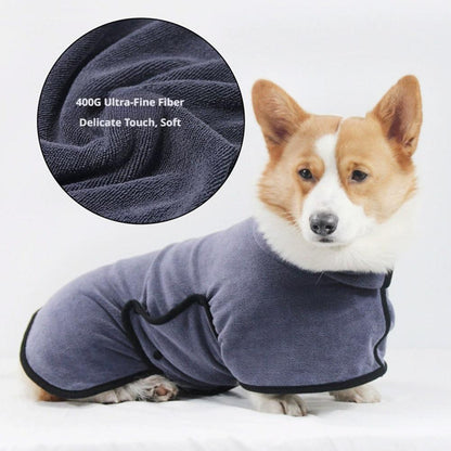 Dry Dog Bathrobe Super Absorbent Adjustable