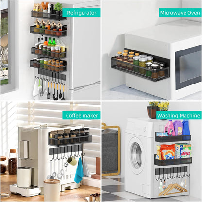 Metal Magnetic Spice Rack for Refrigerator