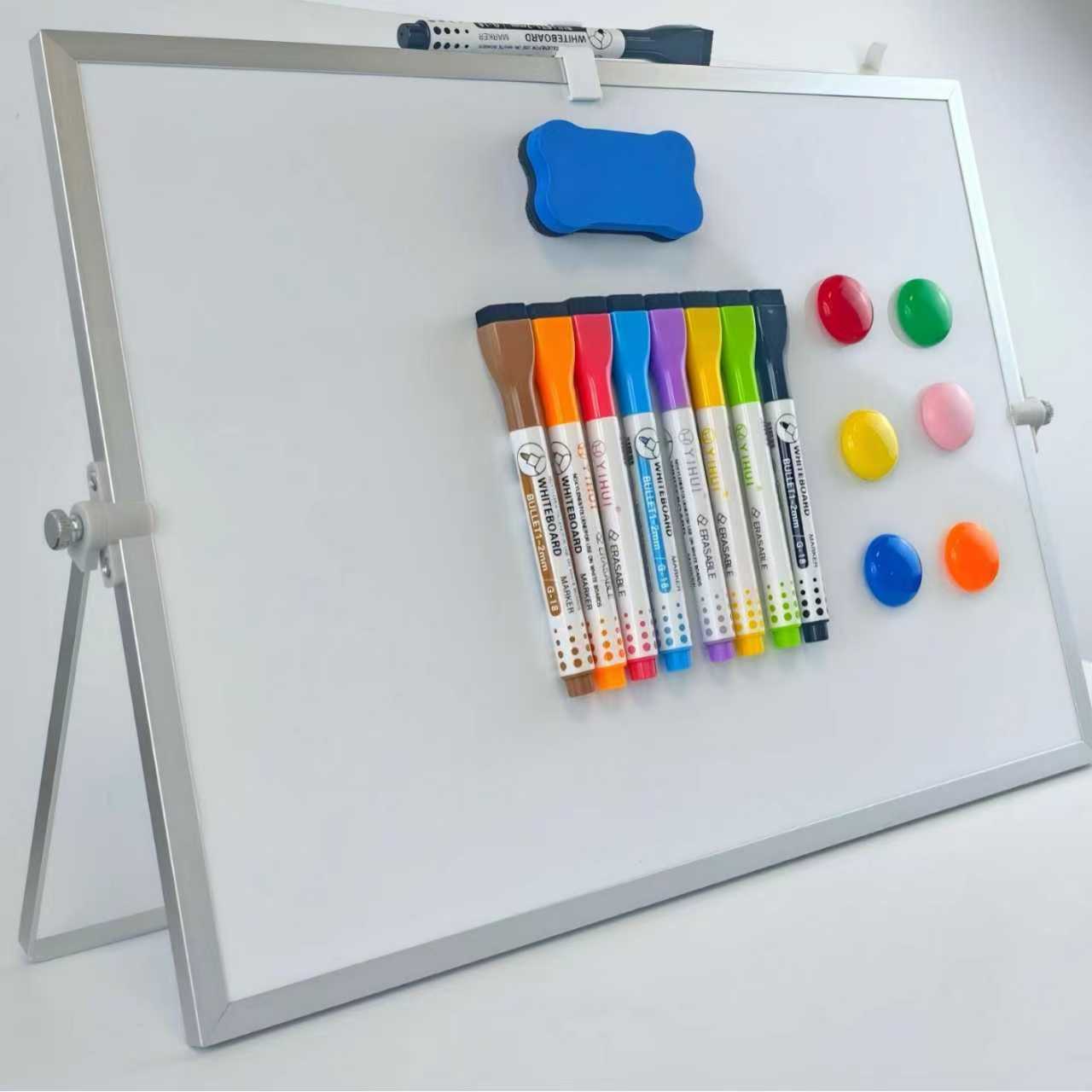 Double-Sided Magnetic White Board with Stand