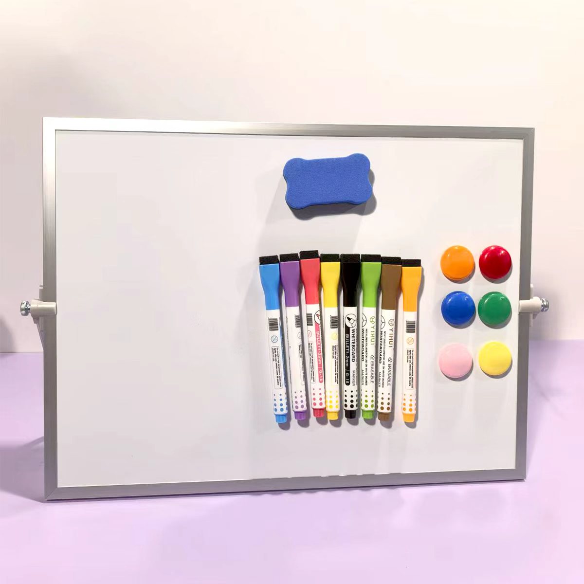 Double-Sided Magnetic White Board with Stand