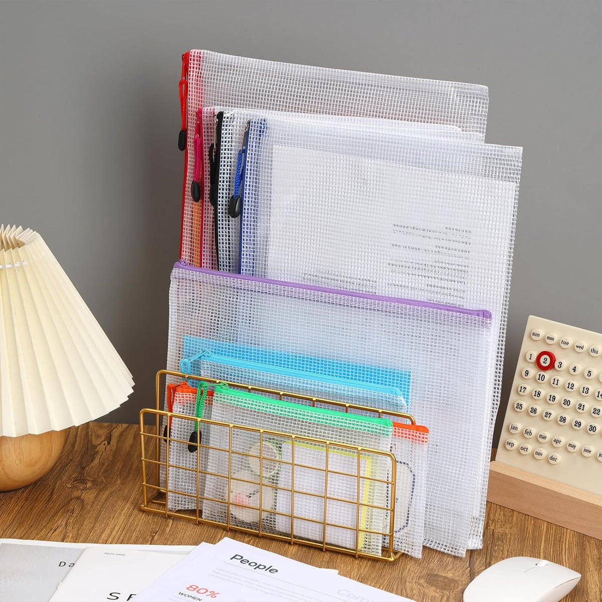 Waterproof Mesh Zipper Storage Bag