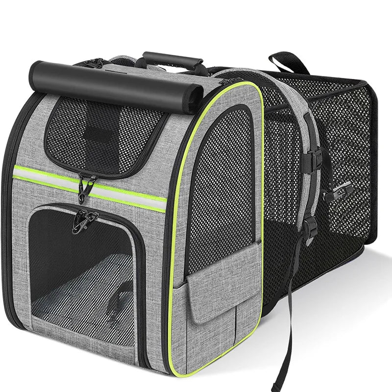 Cat/Dog Carrier Backpack Expandable Large Portable Breathable Rucksack
