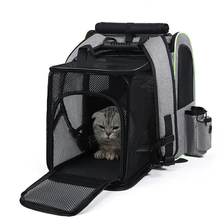 Cat/Dog Carrier Backpack Expandable Large Portable Breathable Rucksack