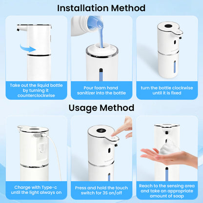 Automatic Foaming Soap Dispenser Digital Display