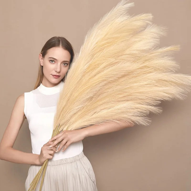 Fluffy Tall Pampas Grass Boho Decorative Artificial Flowers