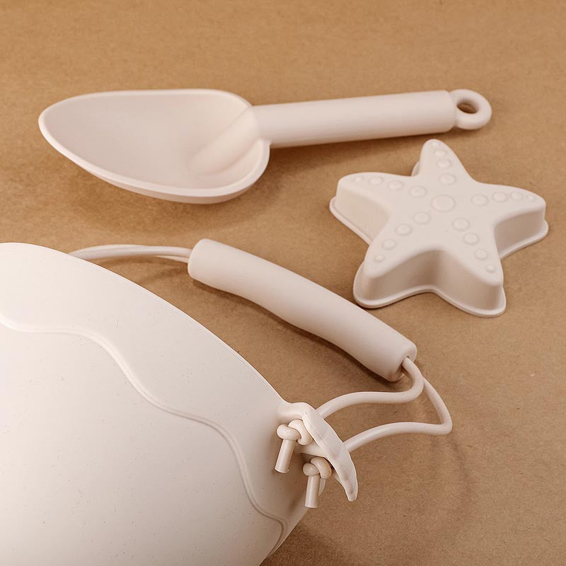 Children Toys Silicone Beach Toy Set with Bucket