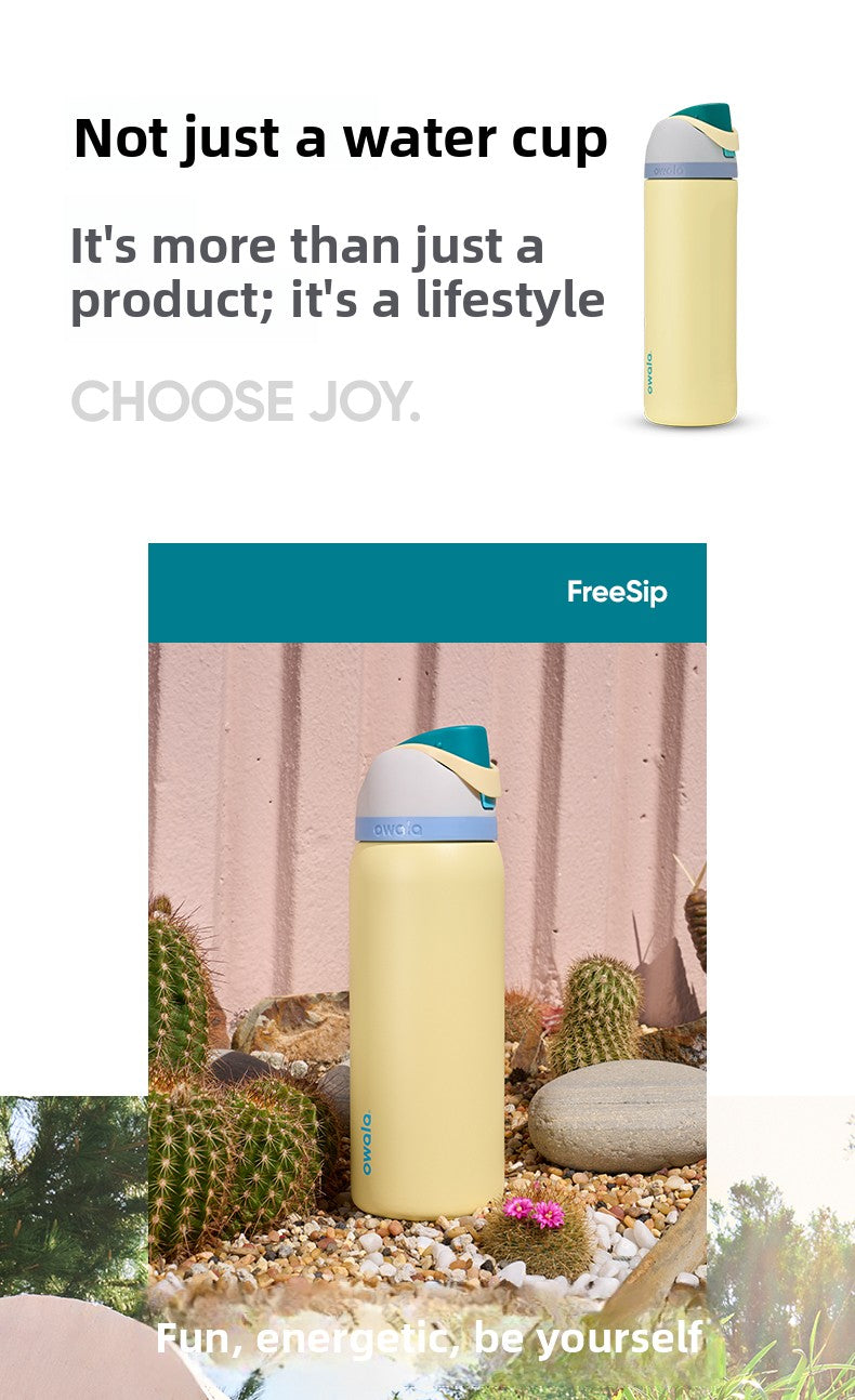 Owala FreeSip Kids Stainless Steel Water Bottle
