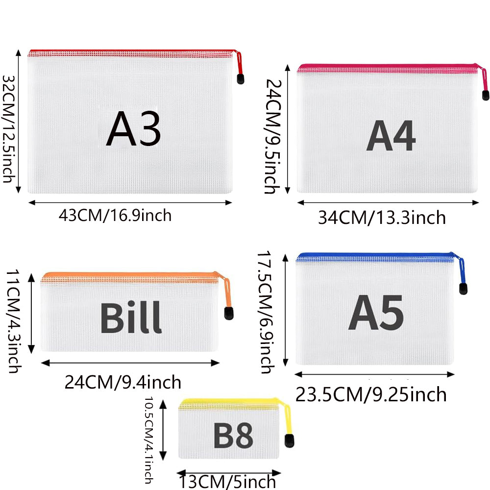 Waterproof Mesh Zipper Storage Bag