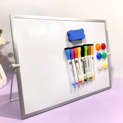 Double-Sided Magnetic White Board with Stand