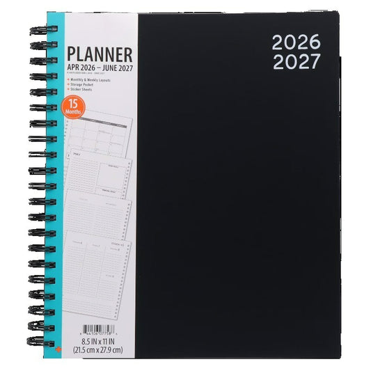 Weekly & Monthly Academic Planner 2026-2027