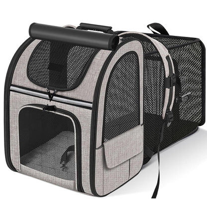Cat/Dog Carrier Backpack Expandable Large Portable Breathable Rucksack