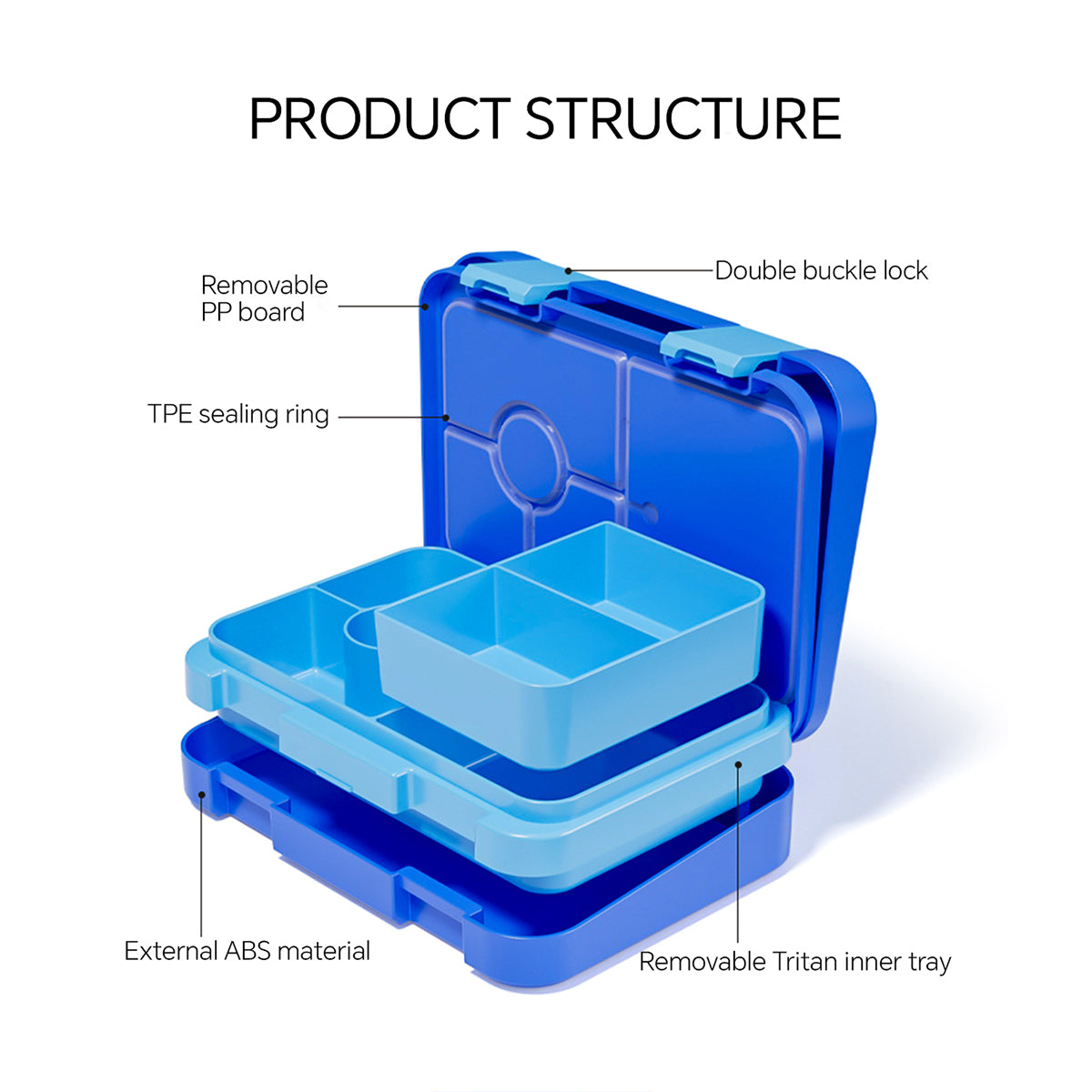 Lunch Box Microwavable Bento Box