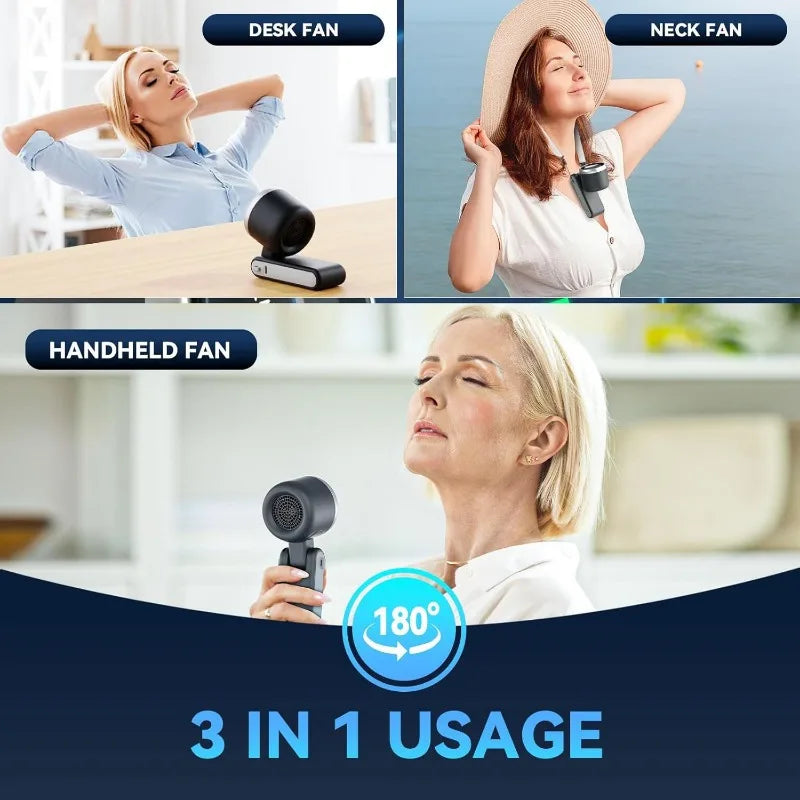 PlayHot Portable Handheld Turbo Fan