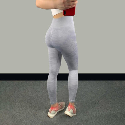 High Waist Seamless Fitness Leggings – Women's