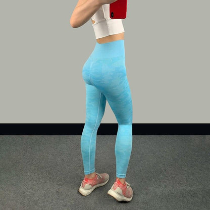 High Waist Seamless Fitness Leggings – Women's