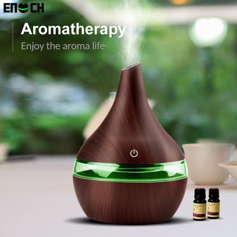 USB Wood Grain Aromatherapy Humidifier