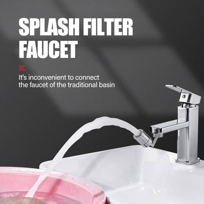 360° Universal Faucet Splash Filter
